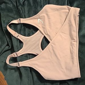 Gymshark Nude Pink Open Back Bra Large